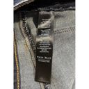 White House | Black Market  Jeans Womens Size 4 Leather Trim‎ Skimmer Dark Wash Photo 6