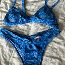 SheIn blue bandana print swim suit Photo 0