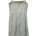 Loft  White Lace Trim Sheath Below the Knee Spring & Summer Cotton Dress Sz 2 Photo 5