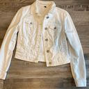 American Eagle white jean jacket Photo 2