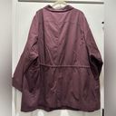 Woman Within  maroon button down fall jacket new size 4X Photo 2