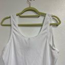 Wildfox  Sport White Cropped Ribbed Tank Sz XL Photo 6