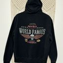 Hard Rock Cafe Vintage  World famous Vienna Anti-established embroidered Zip hoodie jacket  Size X- Photo 0