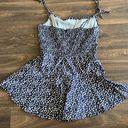 Floral Romper Blue Size M Photo 3