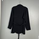 Good American NWT  Trench Blazer Jacket Belted Black 7 Plus Size 4XL Photo 11