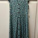 Monteau Green Floral Dress Photo 0