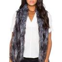 BCBGeneration  Womens Size Medium Faux Fur Vest Gray Lined Open Front Shaggy IL Photo 0