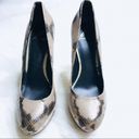 Brian Atwood  Fontanne Metallic Pumps EUC Sz 8 EUC Photo 3