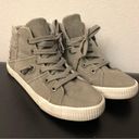 blowfish Womens size 8 Malibu Hi Top Sneakers Gray Zip Boho Shoes Boho Photo 0