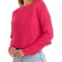 Freshman Hot Pink Cropped Sweater Photo 1