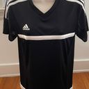 Adidas Climacool V-neck Short Sleeve Black Soccer Jersey Top, size M Photo 0