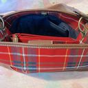 Tommy Hilfiger Vintage Premium designer handbag plaid and leather (unused) RARE Photo 4