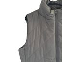 Krass&co NY &  Gray Quilted Sleeveless High Neck Full Zipper Vest Women Sz XL Photo 4