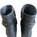 Tory Burch Tory.Burch Gemini Link Black Ankle Booties Boots Pebbled Leather Size 6 Women's Photo 2