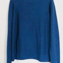 Hilary Radley  Heather Blue Knit Crew Neck Sweater Photo 0