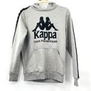 Kappa  x Gosha Rubchinskiy Logo Streetwear Hoodie Grey Size Small Kangaroo Pocket Photo 1