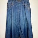 Ralph Lauren Lauren Jeans Co.  Women's Size 10 Blue Denim Skirt Embroidered EUC Photo 0