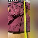 Banana Republic  Burgundy Belted Trench Coat Size Small Fall Posh Classic Photo 7