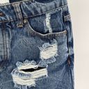 Vintage Havana  distressed mini skirt button fly denim jean blue 4 26 S Photo 3