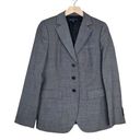 Brooks Brothers 346  Womens Gray 100% Wool Blazer Size 8 Photo 0