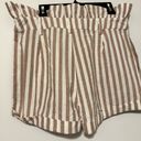 Pink Lily  brown stripe ruffle shorts size XS Photo 2