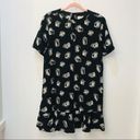 Mud Pie  Crepe black floral Dress medium Photo 10