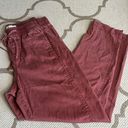 Lou & grey  for Loft Rose khaki chino  elastic waistband ankle pants Photo 0