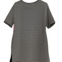 Isaac Mizrahi  Short Sleeve Black and White Tunic Top Size Medium NWT Photo 1