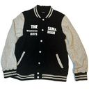 Sam & Dean Supernatural Winchester Boys Varsity Jacket Womens Large Black Photo 0