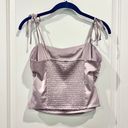 Hollister NWT  Purple Satin Ruched Cami Top - Medium Photo 6