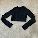 Gymshark Vital Seamless 2.0 Long Sleeve Crop Top - Black Marl Photo 3