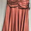 a.n.a NWT JS boutique 16 coral under dress  mesh brown overlay with rushing Photo 3