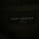 Naked Wardrobe : Olive Green Athleisure Cropped hooded sweatshirt- size XS Photo 1