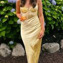 Hello Molly She’s Refined Satin Maxi Dress Yellow Photo 3