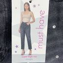 Simple Society  distressed super high rise button fly raw hem jeans NEW NWT 7 28 Photo 7