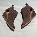 Earth Origins  Ginger Cosmos Suede Peep Toe Wedge Bootie Size 6B B48 Photo 7