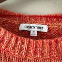 Elizabeth and James  Orange Googly Eye Mohair Blend Sweater Photo 5