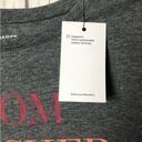 Nine West  Womens Short Sleeve Crewneck Teacher Inspiration Gray Graphic Tee Sz M Photo 4