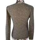 Ribbed Cross Front Sweater Everyday Casual School Workwear Gray Size M Photo 1