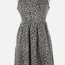 Apt. 9  gray leopard print fit and flare dress with pockets size XS Photo 1