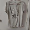 DKNY Gray Sport Shirt with Netted Back Detail Size L Photo 6