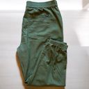 Gap women’s crop green khaki joggers size XL Photo 1