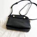 Furla  Boheme Logo Mini Crossbody Bag Black with Bubble Fox Fur Pom-Pom Keychain Photo 3