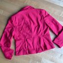 New York & Co. One Button Blazer, Back Pleat, Coral Orange, Size 10 Photo 15