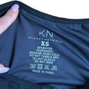 Klassy Network  Henley cropped bra top scoop neck ribbed Black Size XS Photo 3