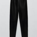 ZARA Black High Wasted faux leather Pants Photo 1