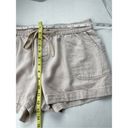 Soho  Khaki Tan Linen Blend Shorts Size Medium Drawstring Photo 5