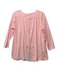 Coldwater Creek Coldwater‎ Creek Plus Size 1X Pink Layered Tunic Top 3/4 Sleeve Photo 1