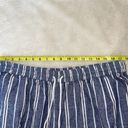 Beach Lunch Lounge Margot Linen Blue Striped High Rise Crop Pants Photo 8