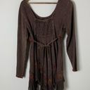 Sacred Threads  Boho Asymmetric Earthy Embroidered Dress Size Small - Medium Photo 6